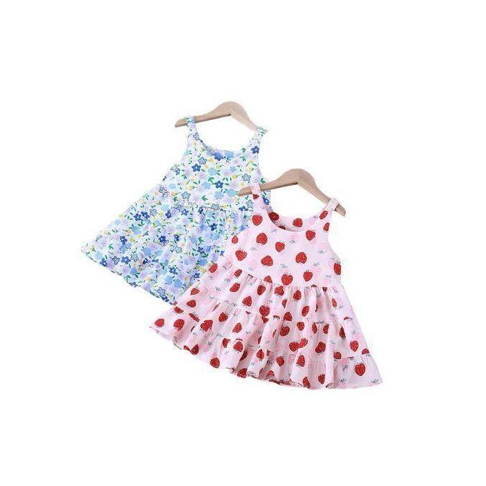 2pcs 0-3 Years Baby Girl Clothes Newborn Kids Dresses Sleeveless Solid Floral Skirt Apparel Outfits